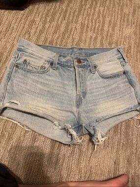 Light Wash Denim Cutoff Shorts - Women's Casual Summer Shorts